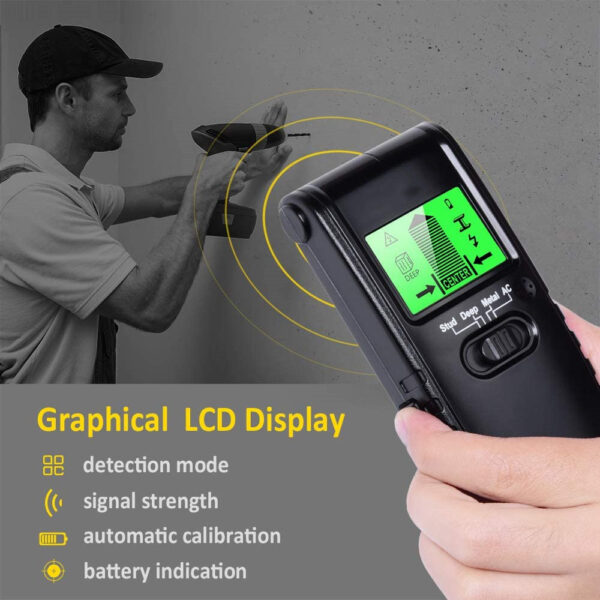 4 In 1 Electric Wood Detector Stud Finder Wall Scanner Sensor Wall Scanner With LCD Display For Wood AC Wire Metal Studs Detection - Image 2