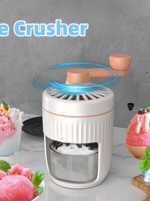 Hand-cranked Ice Shaving Machine Small Household Ice Crusher Hand-cranked Smoothie Machine Hail Ice Machine Kitchen Gadgets