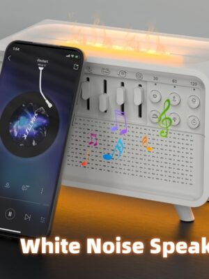 3 In 1 Bluetooth Speaker White Noise Sleep Night Light Humidifier All-in-one Machine Free Combination Of 8 Group Nature Sound