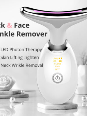 EMS Thermal Neck Lifting And Tighten Massager Electric Microcurrent Wrinkle Remover