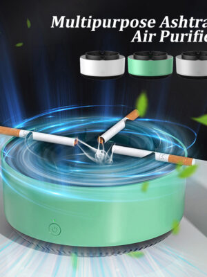 Smoke Removal Air Purification Ashtray Anion Purification Practical Automatic Purifier Ashtray Portable Gadgets For Car Ashtray
